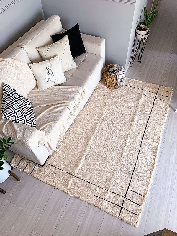 Alfombra de algodón Cru Lines 2,00X3,00