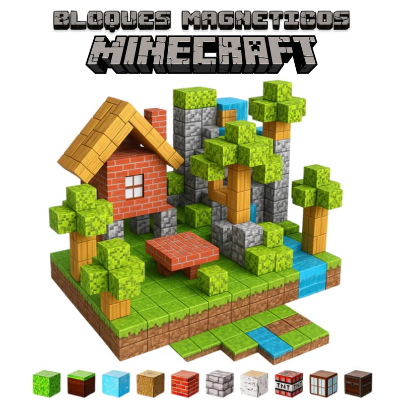BLOQUES MAGNÉTICOS DE MINECRAFT