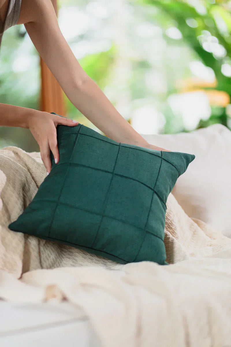 Almohadón Cru Verde 50 x 50